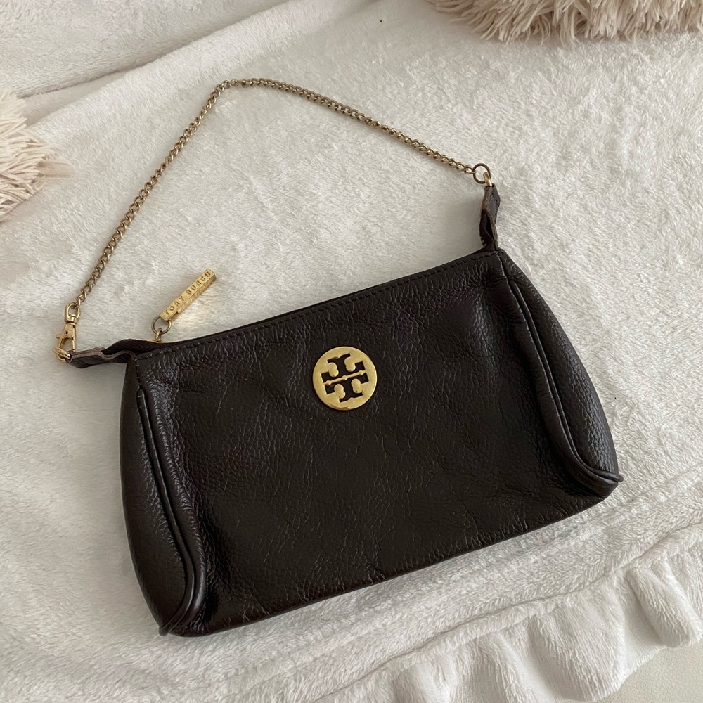 Tory Burch Dark Brown Clutch